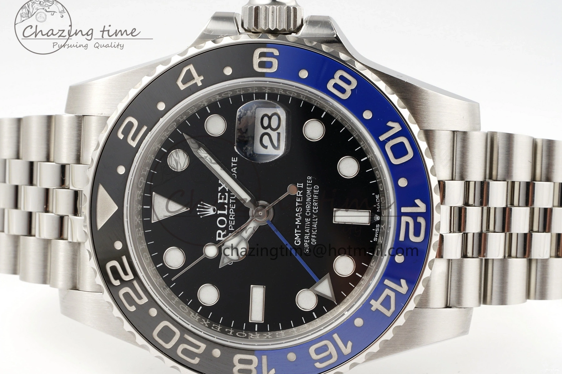 MiroTime 0419 GMT Master II 126710 BLNR Batman 904L SS C+F 1:1 Best Edition Black Dial on Jubilee Bracelet SH3285 CHS BestValue 1956